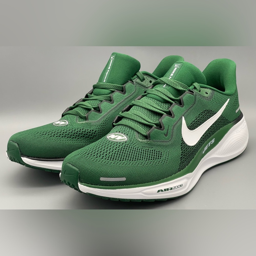 Nike Zoom Pegasus 41 New York Jets Shoes Green NFL FZ5089-300 Men’s Size 8 NEW